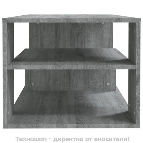 Кафе маса, сив сонома, 100x50x40 см, инженерно дърво