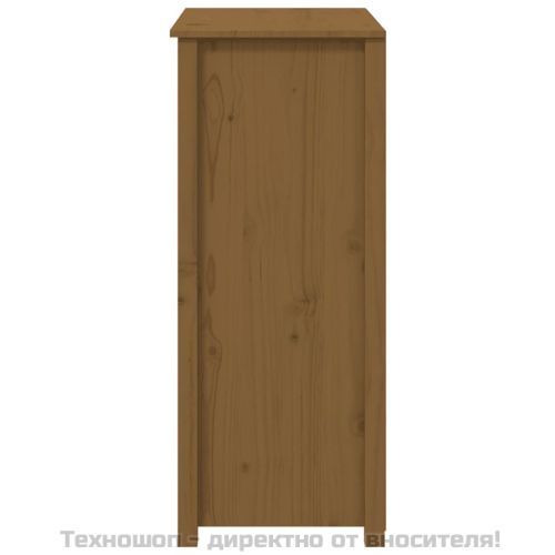 Висок шкаф, меденокафяв, 83x41,5x100 см, бор масив