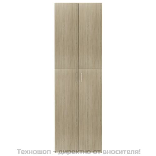 Офис шкаф, дъб сонома, 60x32x190 см, инженерно дърво