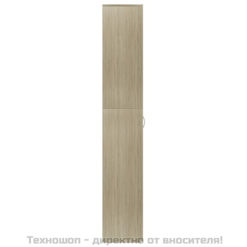 Офис шкаф, дъб сонома, 60x32x190 см, инженерно дърво