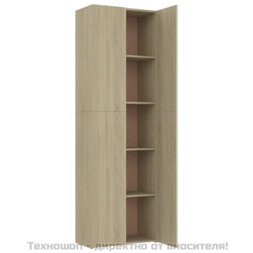 Офис шкаф, дъб сонома, 60x32x190 см, инженерно дърво