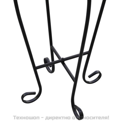 Мозаечна странична масичка за цветя, синьо-бяла