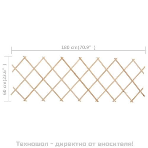 Огради хармоника, 5 бр, чамова дървесина, 180x60 см
