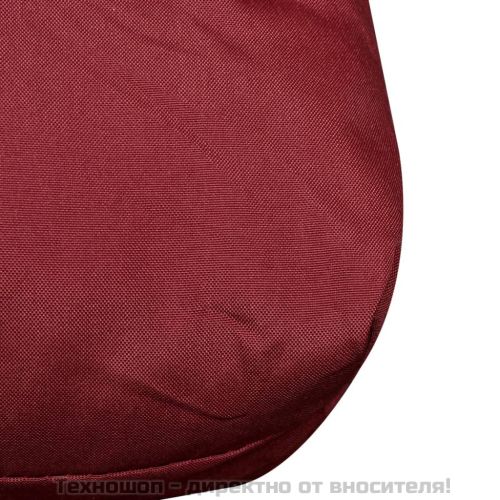 Тапицирана възглавница за облягане, винено червена, 120x40x10см
