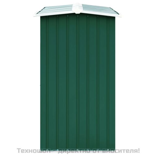 Навес за дърва, поцинкована стомана, 172x91x154 см, зелен