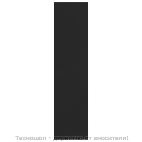 Гардероб, черен, 100x50x200 см, ПДЧ