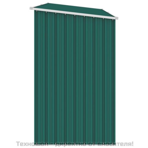 Градински навес зелен 245x98x159 см поцинкована стомана