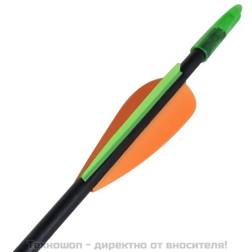 Стандартни рекърв стрели за лък 30" 0,6 см фибростъкло 12 бр