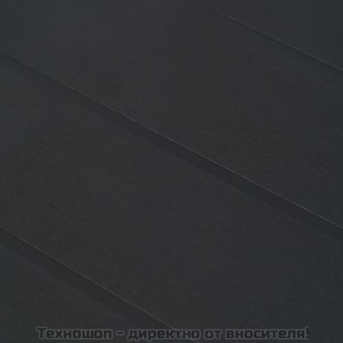 Градинска маса, 79x79x72 см, пластмаса, ратанов вид, антрацит