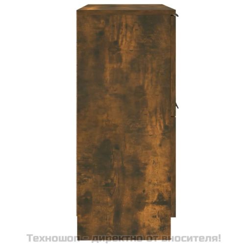 Сайдборд, опушен дъб, 30x30x70 см, инженерно дърво