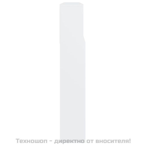 Табла за легло тип шкаф, бяла, 220x19x103,5 см