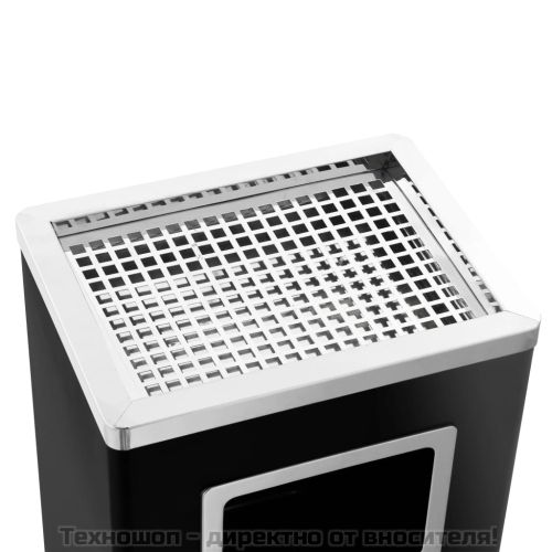 Хотелски кош-пепелник, 45 л, стомана, черен