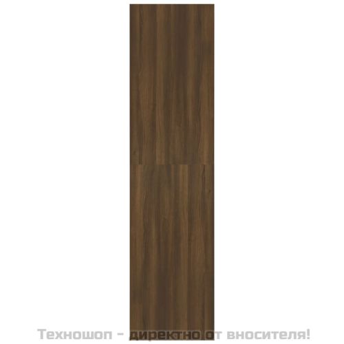 Гардероб, кафяв дъб, 100x50x200 см, инженерно дърво