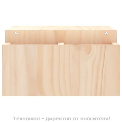 Поставка за монитор, 70x27,5x15 см, бор масив
