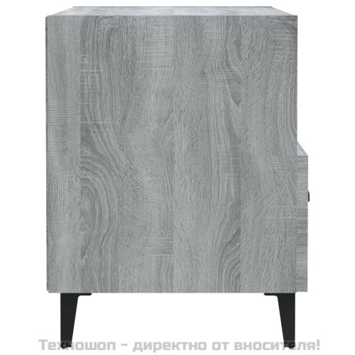 Нощни шкафчета, 2 бр, сив сонома, инженерно дърво