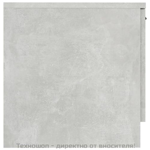 Нощни шкафчета, 2 бр, бетонно сиво, 40x39x40 см