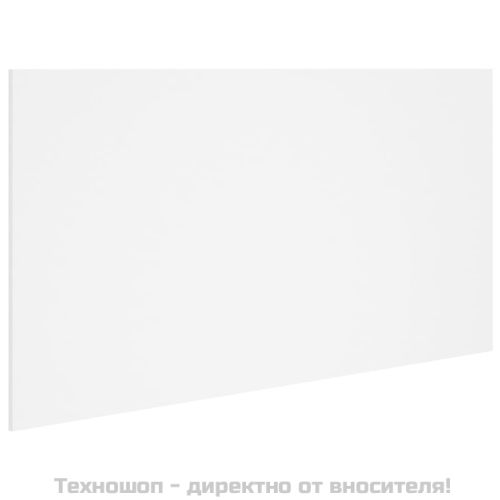 Горна табла за легло, бяла, 160x1,5x80 см, инженерна дървесина