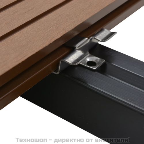 100 бр клипса за декинг с 200 винта, неръждаема стомана