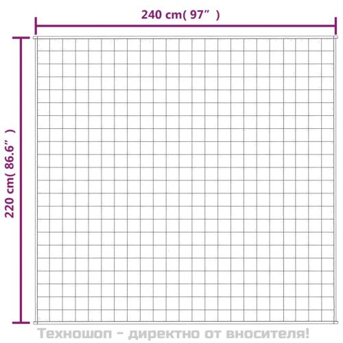 Утежнено одеяло сиво 220x240 см 11 кг плат