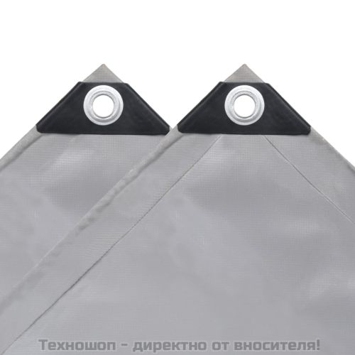 Брезентово платнище, 650 г/м², 4x8 м, сиво