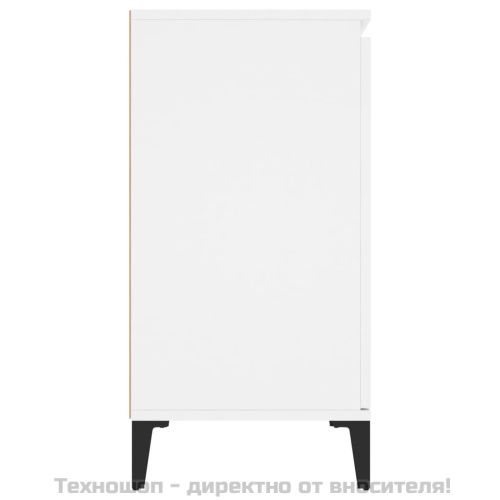 Сайдборд, бял, 102x35x70 см, инженерно дърво