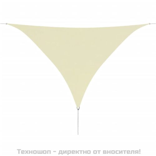 Сенник-платно, Оксфорд плат, триъгълно, 3.6x3.6x3.6 м, кремаво