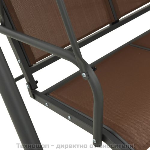 Градинска люлка със сенник, кафе