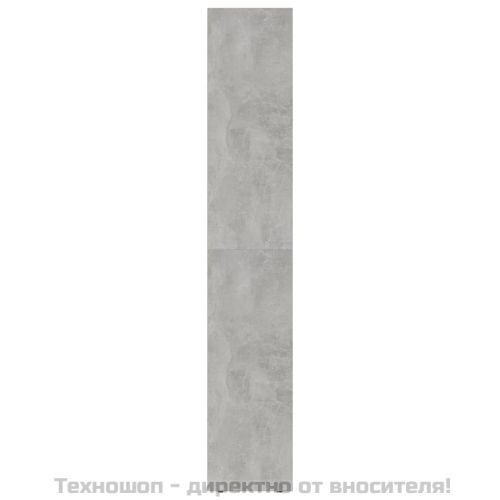 Шкаф библиотека, бетонно сив, 36x30x171 см, инженерно дърво