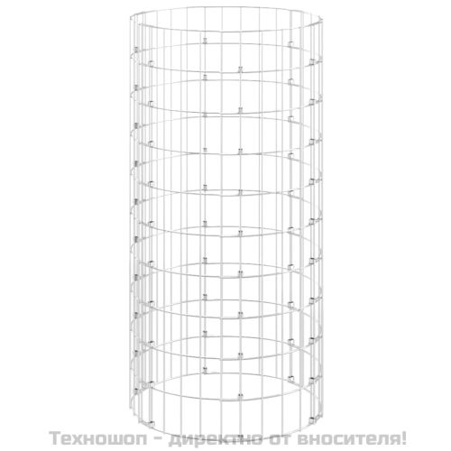 Градински компостер Ø50x100 см поцинкована стомана