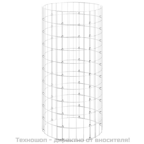 Градински компостер Ø50x100 см поцинкована стомана
