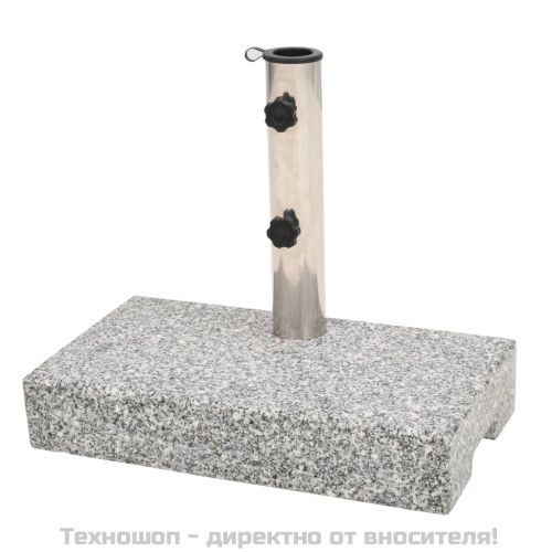 Основа за чадър, гранит, правоъгълна, 25 кг