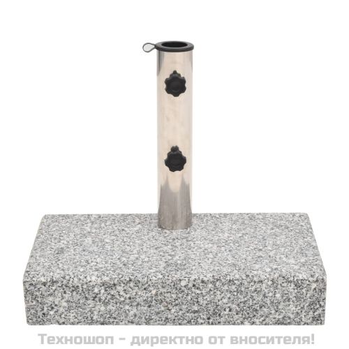 Основа за чадър, гранит, правоъгълна, 25 кг