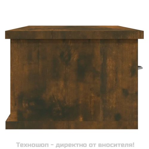 Стенен шкаф, опушен дъб, 88x26x18,5 см, инженерно дърво