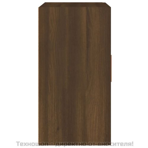 Стенен шкаф, кафяв дъб, 60x30x60 см, инженерно дърво