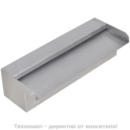 Правоъгълен фонтан за басейн, неръждаема стомана, 30 см