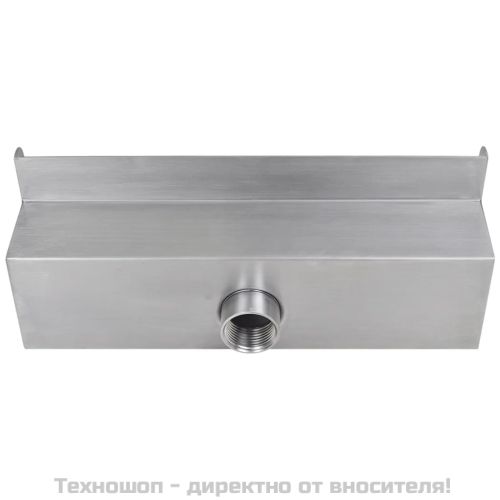 Правоъгълен фонтан за басейн, неръждаема стомана, 30 см