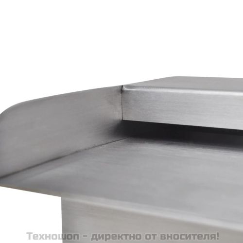 Правоъгълен фонтан за басейн, неръждаема стомана, 30 см