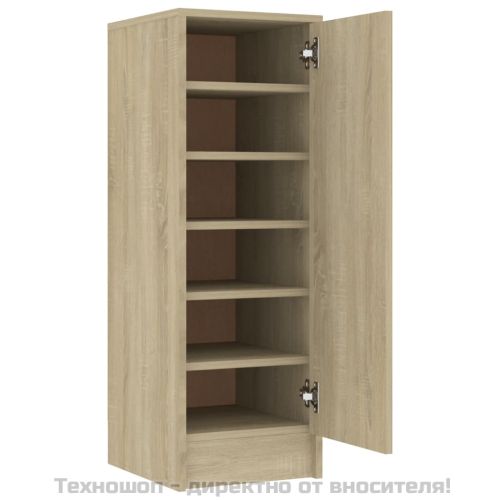 Шкаф за обувки, дъб сонома, 32x35x92 см, инженерно дърво