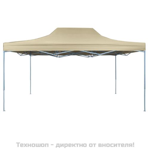 Сгъваема шатра, 3х4,5 м, кремавобяла