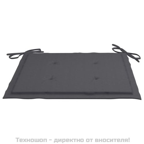 Възглавници за столове 4 бр антрацит 40x40x4 см Оксфорд плат