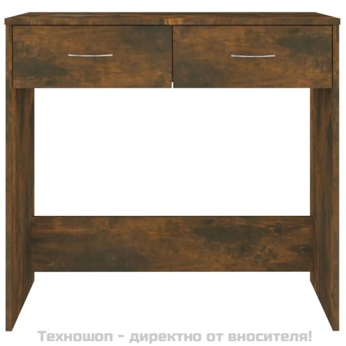 Бюро, опушен дъб, 80x40x75 см, инженерно дърво