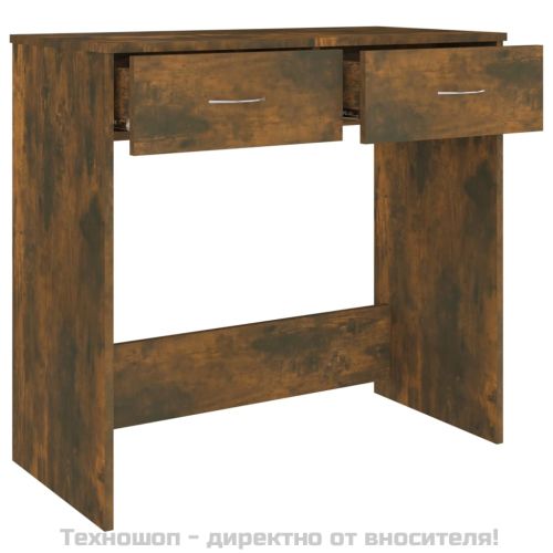 Бюро, опушен дъб, 80x40x75 см, инженерно дърво
