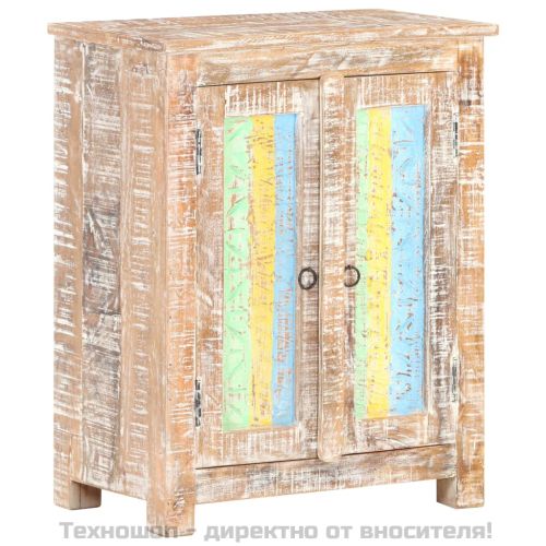 Сайдборд, 61x35x76 см, грубо акациево дърво