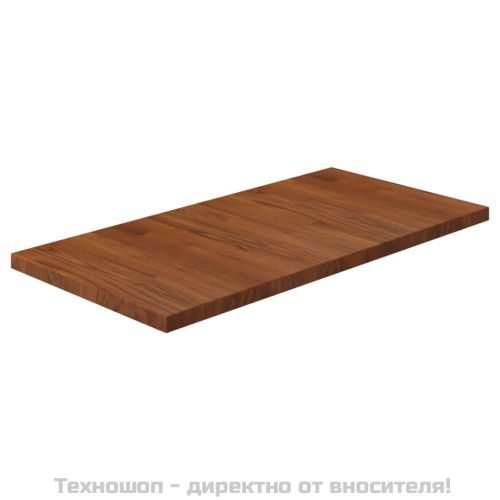 Плот за баня тъмнокафяв 80x40x2,5 см обработено масивно дърво