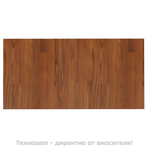 Плот за баня тъмнокафяв 80x40x2,5 см обработено масивно дърво