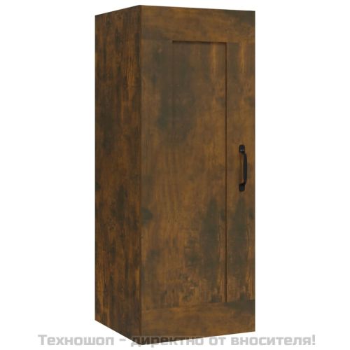 Окачен шкаф, опушен дъб, 35x34x90 см, инженерно дърво