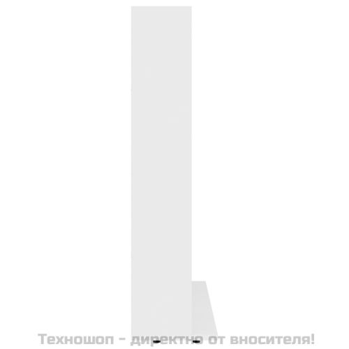 CD шкаф, бял, 100x23x89,5 см, инженерно дърво