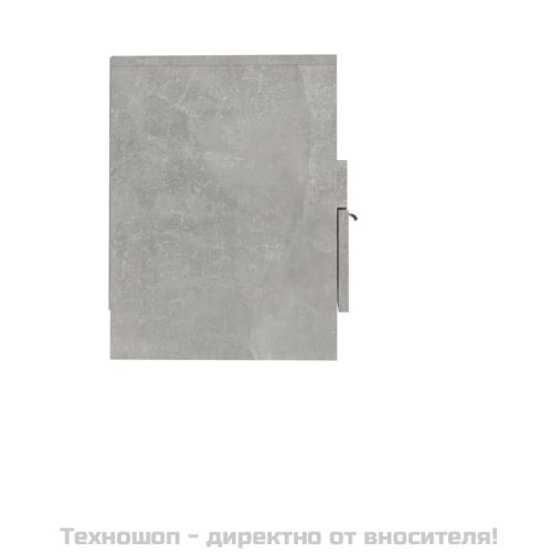 ТВ шкаф, бетонно сив, 150x33,5x45 см, инженерно дърво