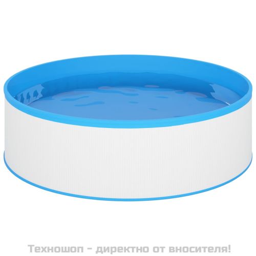 Басейн с линер, 350x90 см, бял