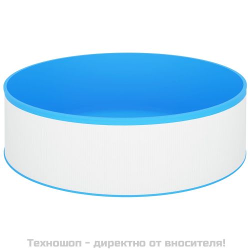 Басейн с линер, 350x90 см, бял